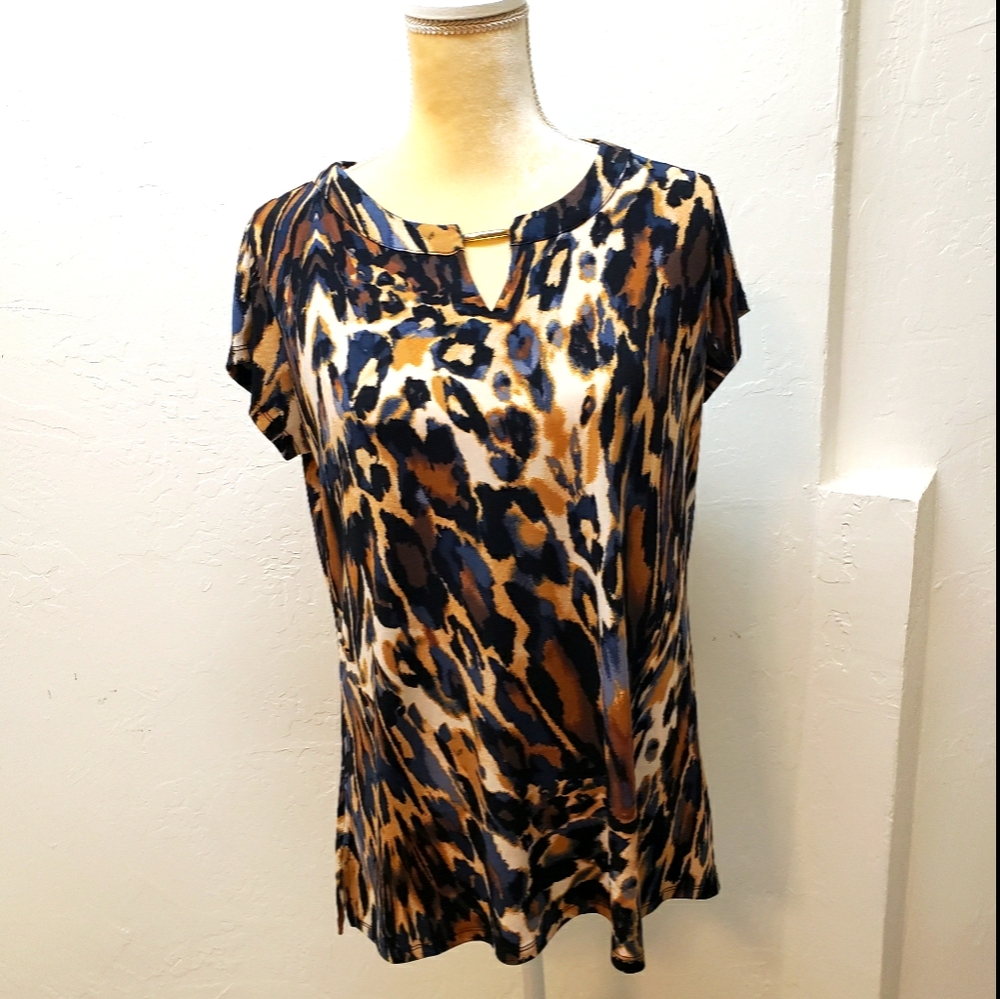 Dressbarn Animal print top